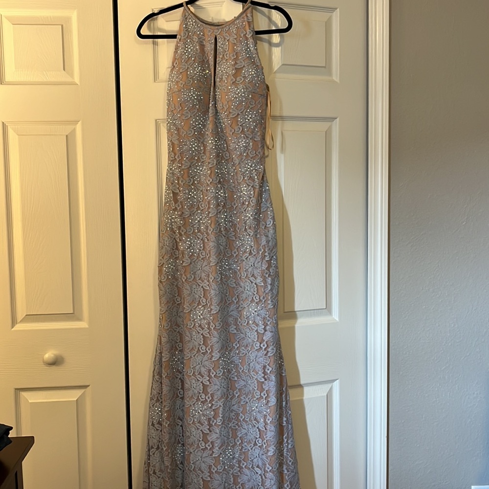Jovani bridesmaid dress periwinkle